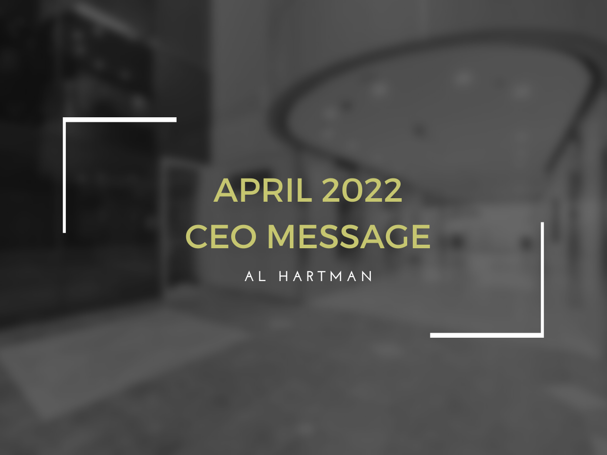 Al Hartman CEO message