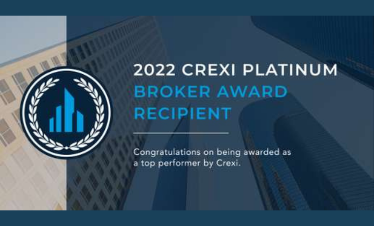 Crexi Award banner for Al Hartman