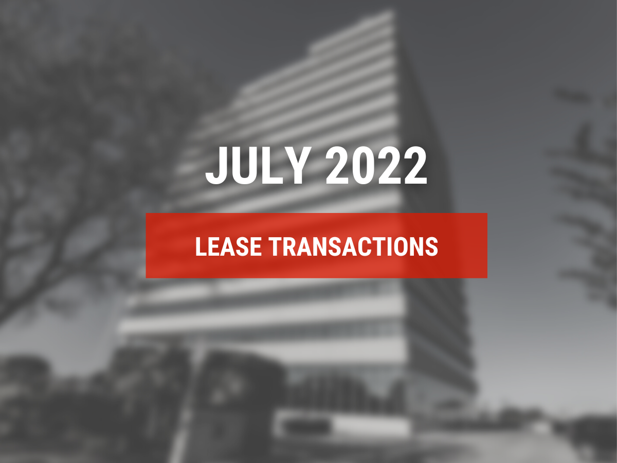 Lease Transactions: July 2022